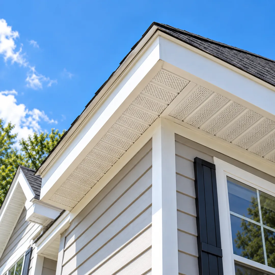 Illustrative assess the existing roof edge for soffit and fascia