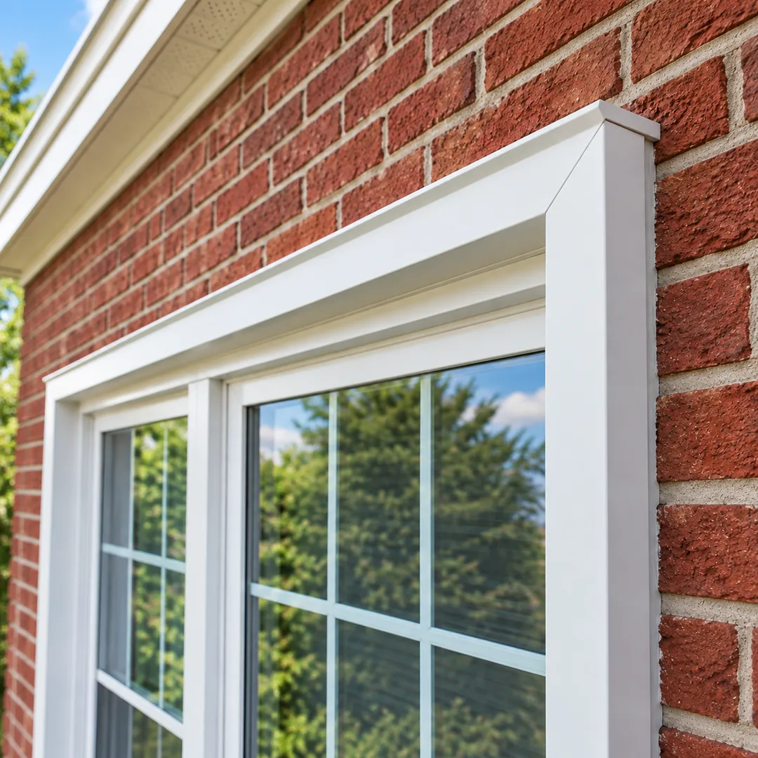 Illustrative check the underlying trim first for aluminum capping