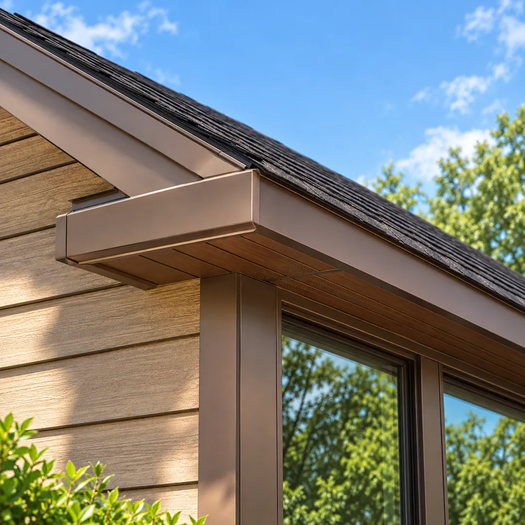 Illustrative coordinate window and door details for aluminum capping
