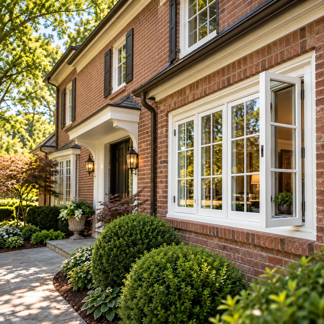 Illustrative measure the opening and review the frame for casement windows