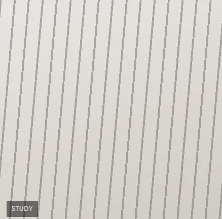 Abstract study with vertical lines on light gray background.