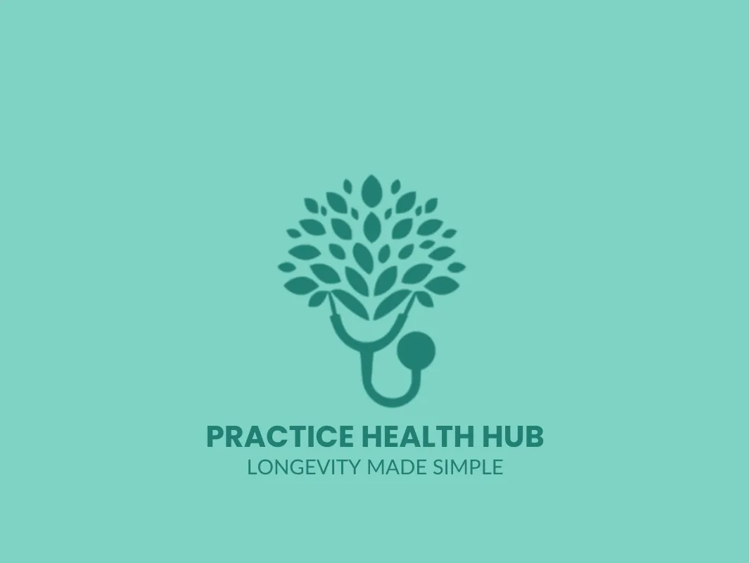 Practice Health Hub logo – physician‑led longevity community by Dr Danny McGee