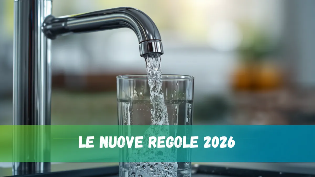 Acqua sicura fino al rubinetto: le nuove regole 2026