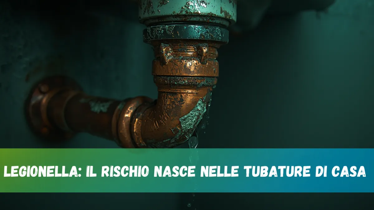 Legionella: il rischio nasce nelle tubature di casa