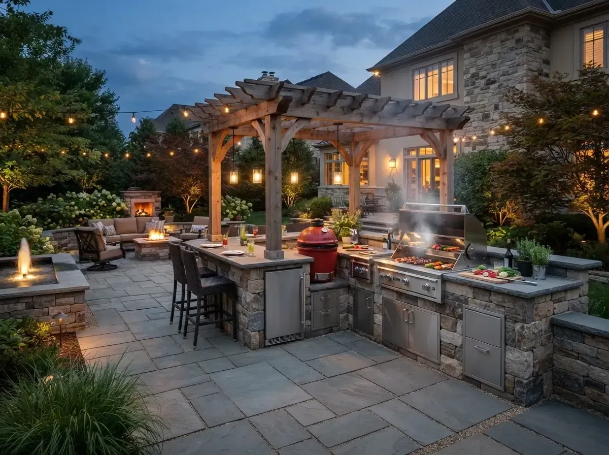 Elegant stone veneer installations