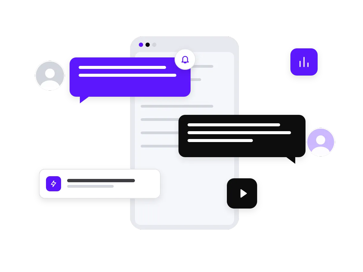 Automated notification and chat messages over a lead pipeline.