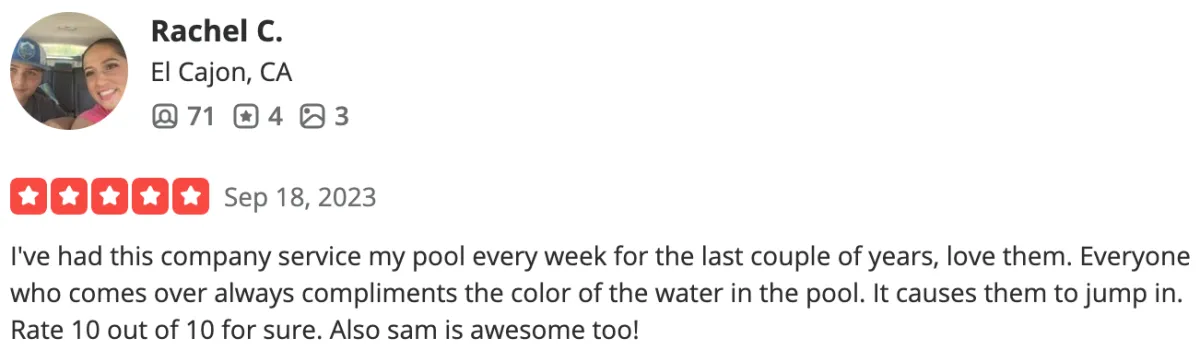 swimming pool service