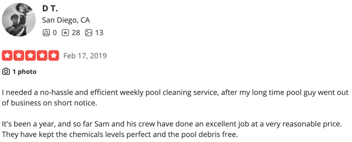 swimming pool service