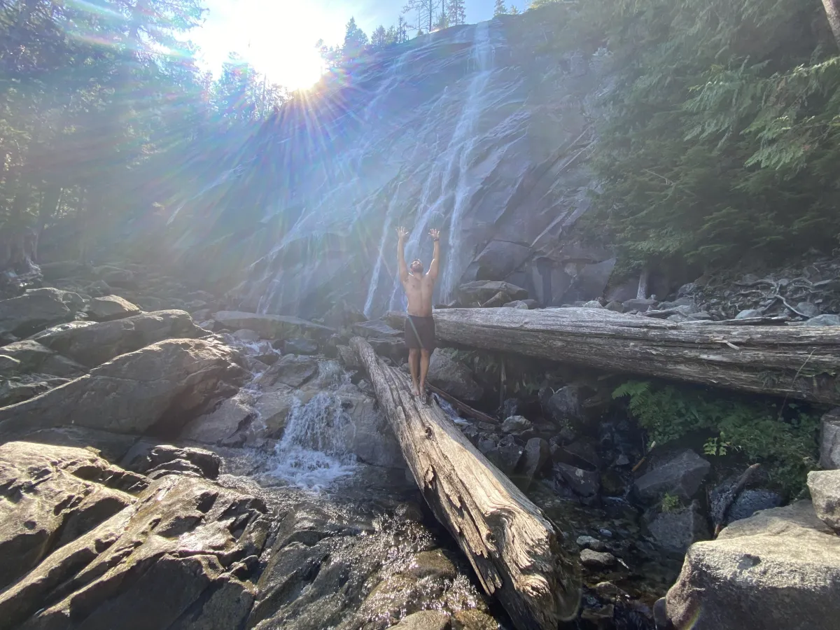 Portrait of therapist in a calm, natural setting