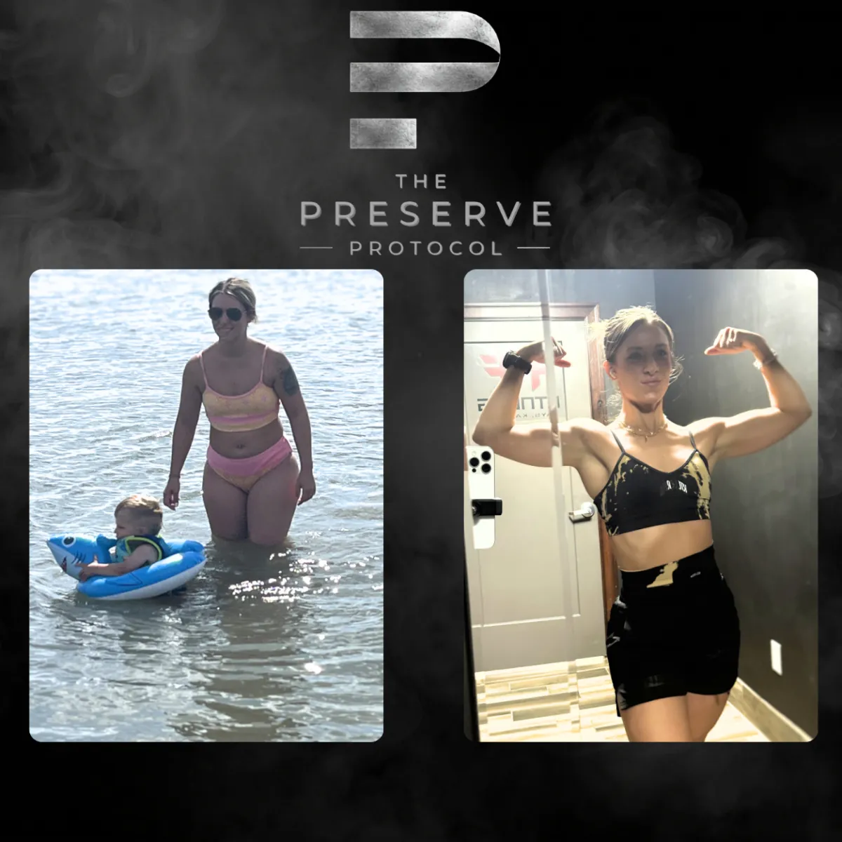 Before and After transformation of client 1