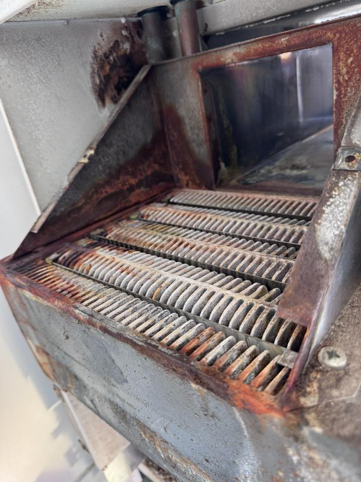 a white and black heater