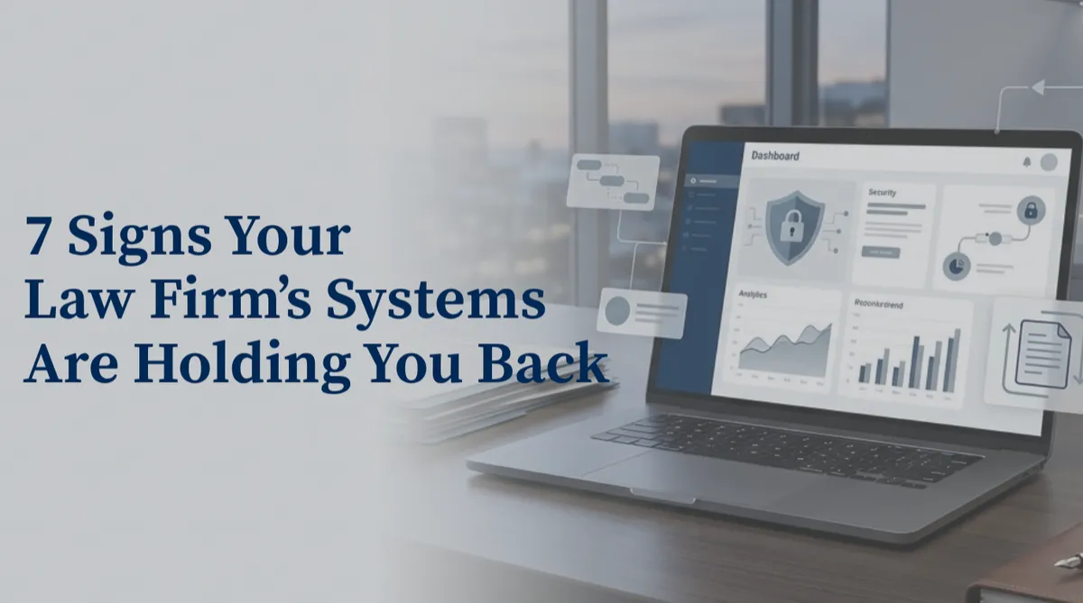 7 Signs Your Law Firm’s Systems Are Holding You Back