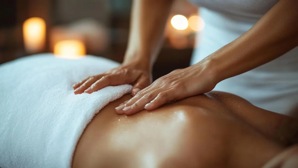 Relaxing and healing body massage