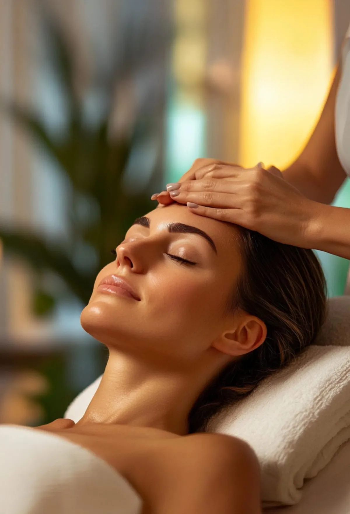 Relaxing and healing head Massage