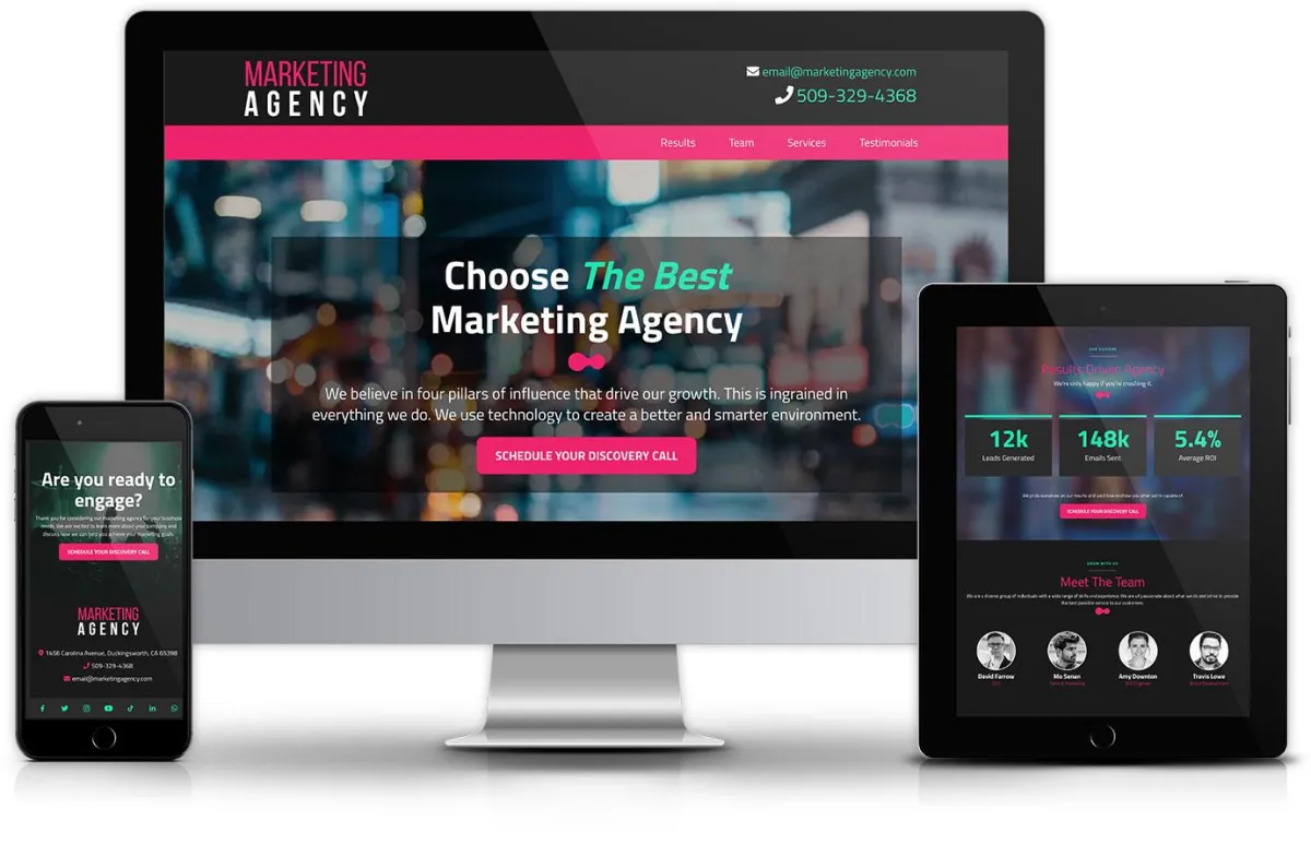 Go HighLevel Marketing Agency Funnel Template