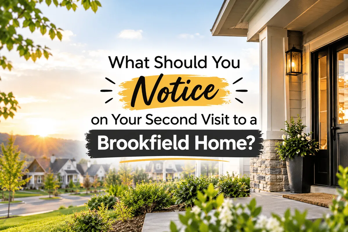 What to notice during a second visit to a Brookfield home
