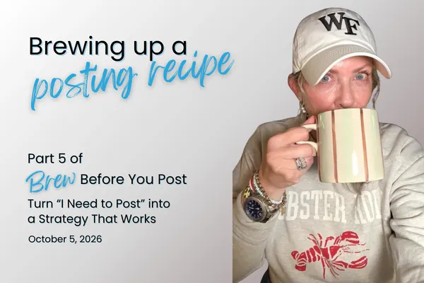 Brewing up a posting recipe