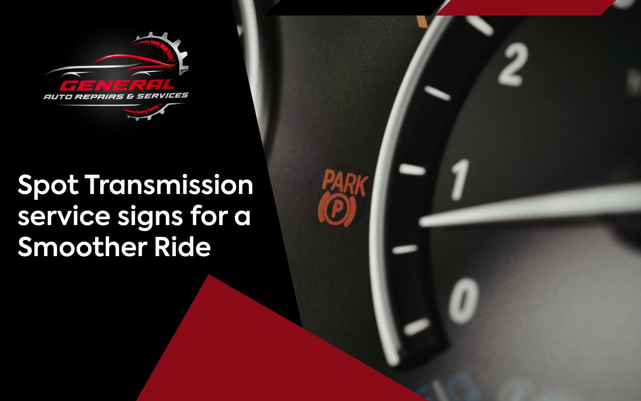 Transmission service signs shown by a dashboard warning light during driving