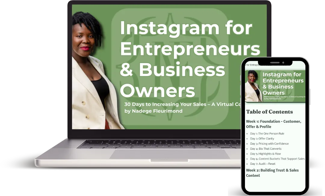 Nadege Fleurimond Smiling holding a mic