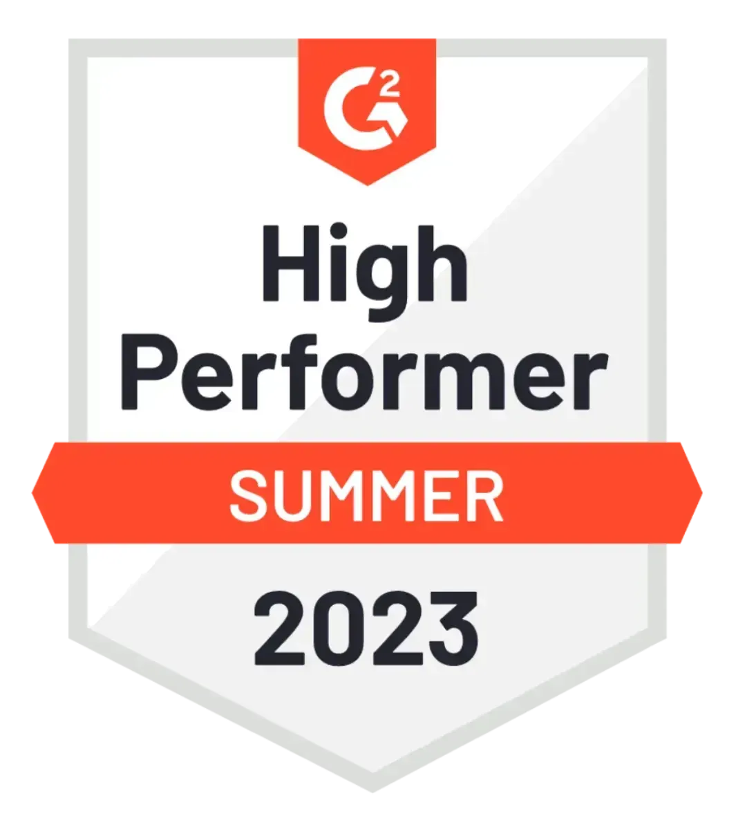High Performer 2023 Award Logo
