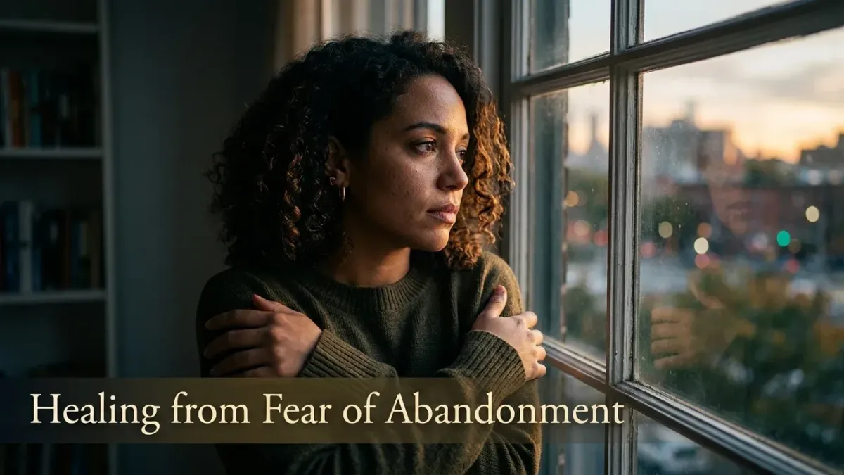 Therapist helping a client work through fear of abandonment using CBT techniques