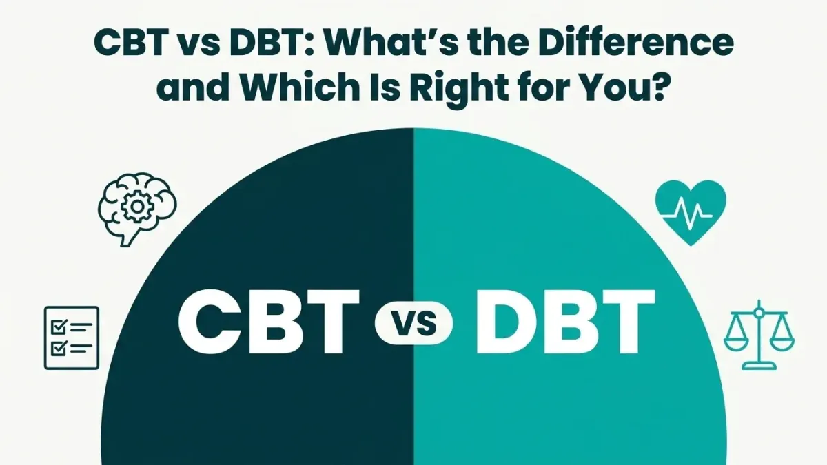 "CBT vs DBT therapy session in Grand Terrace with headline overlay text