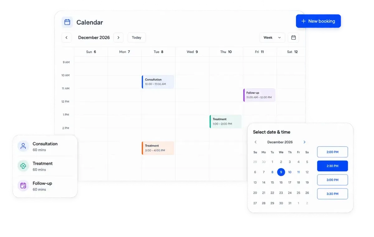 example of calendar feature