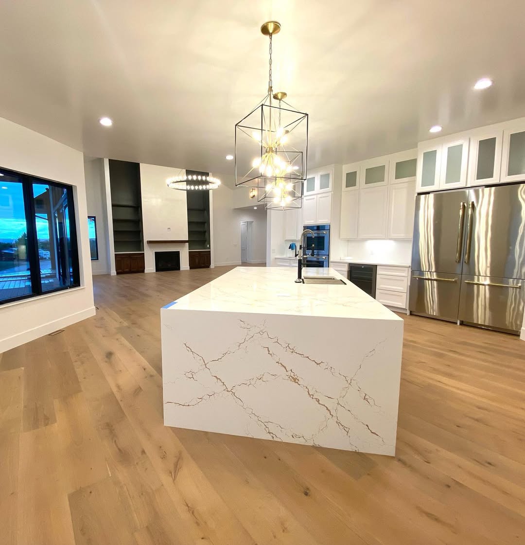 Modern kitchen remodeling project by Sheridan Wyoming construction company