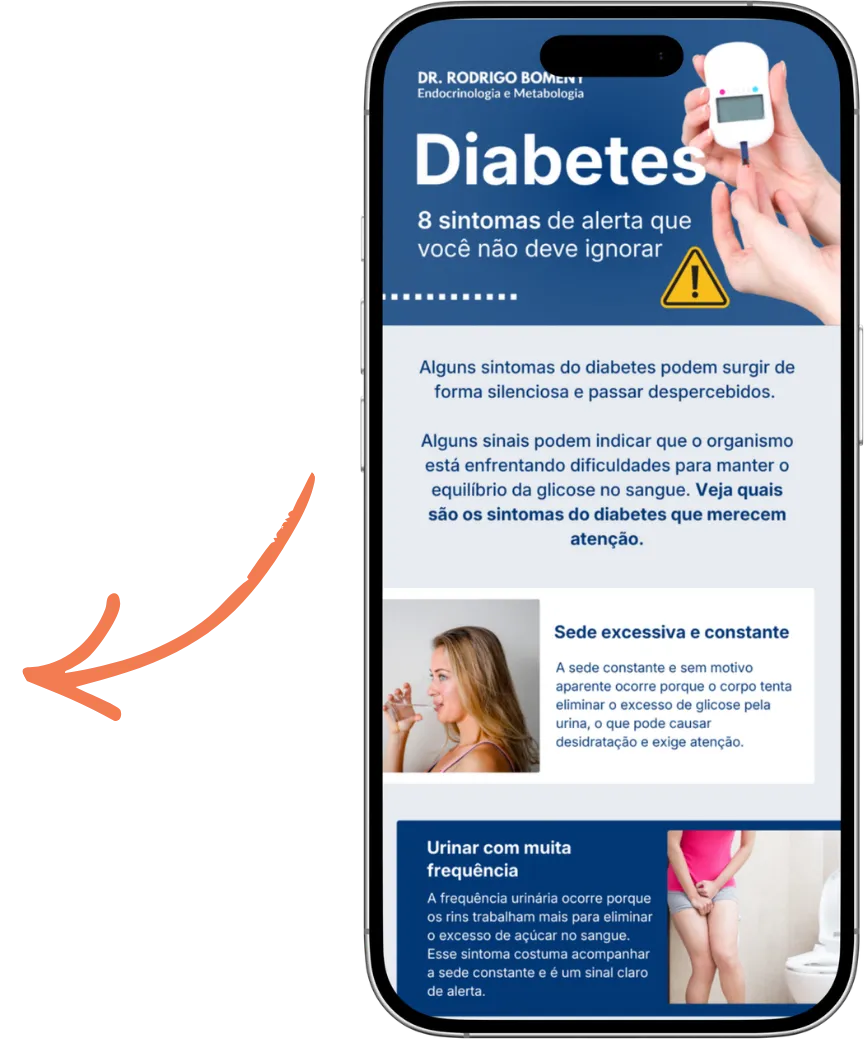 Infográfico > Diabetes: 8 sintomas de alerta que você não deve ignorar