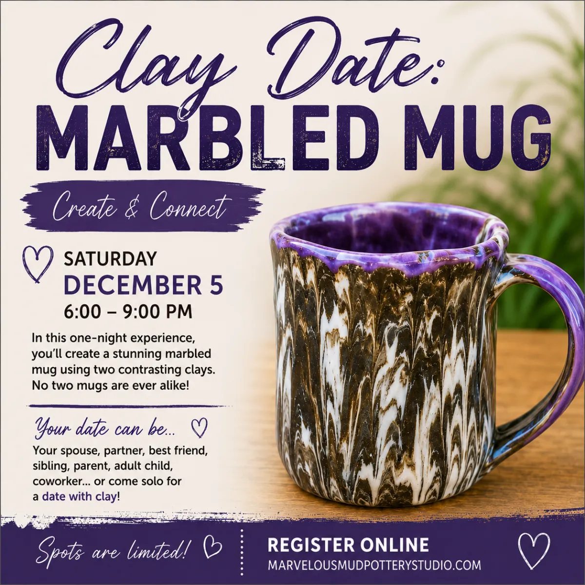Clay Date Mug
