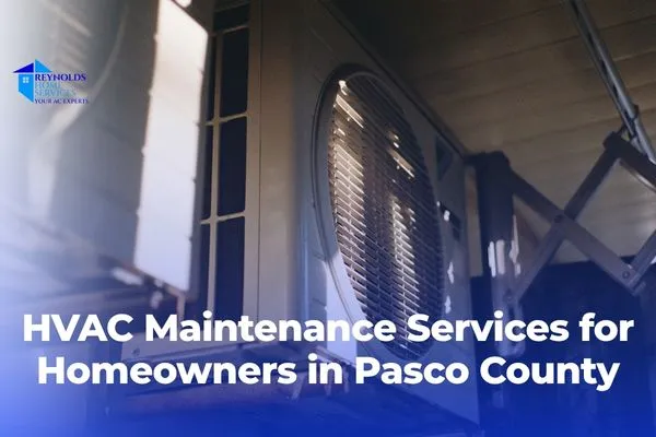 Exterior AC unit at a Pasco County home.
