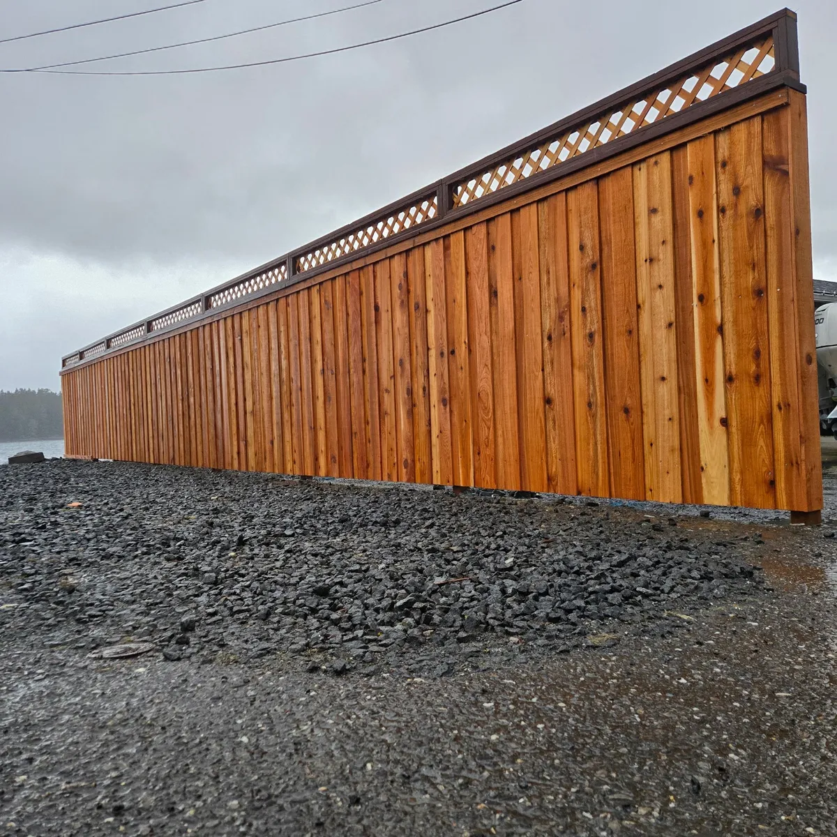 Cedar privacy fence by Southeast Fence Specialists