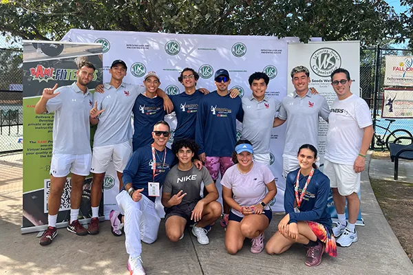 aerial photography of two person playing tennis