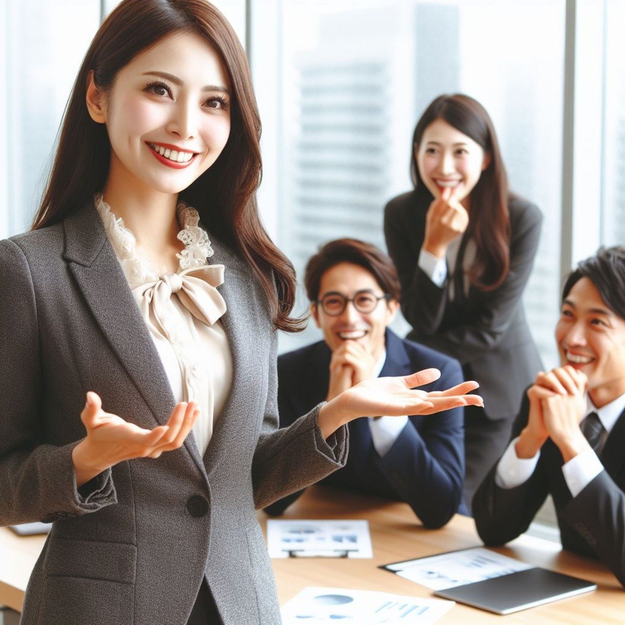 Missed Call Text back, calendar, Email, workflow & review snippets from our software with a smiling woman in green in the middle