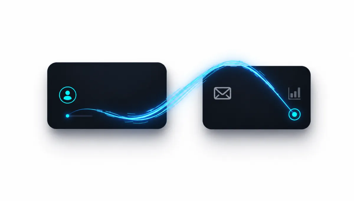 Automated data routing UI mockup
