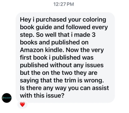 [STUDENT REVIEW — written review screenshot 1]