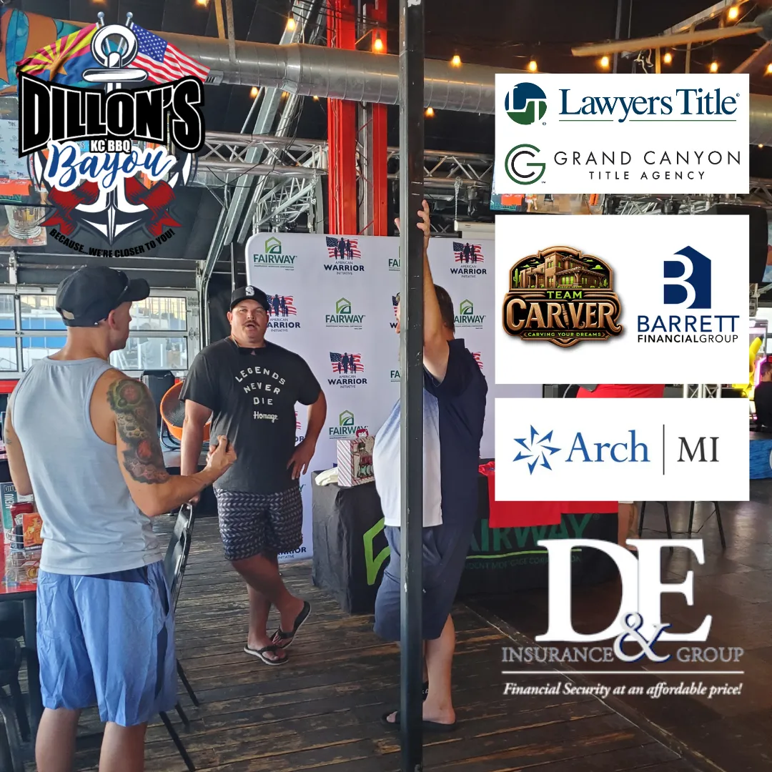 Dillons Bayou, Lawyers Title, Grand Canyon Title Agency Sponsor, Team Carver Mortgage, Arch MI, D&E Insurance