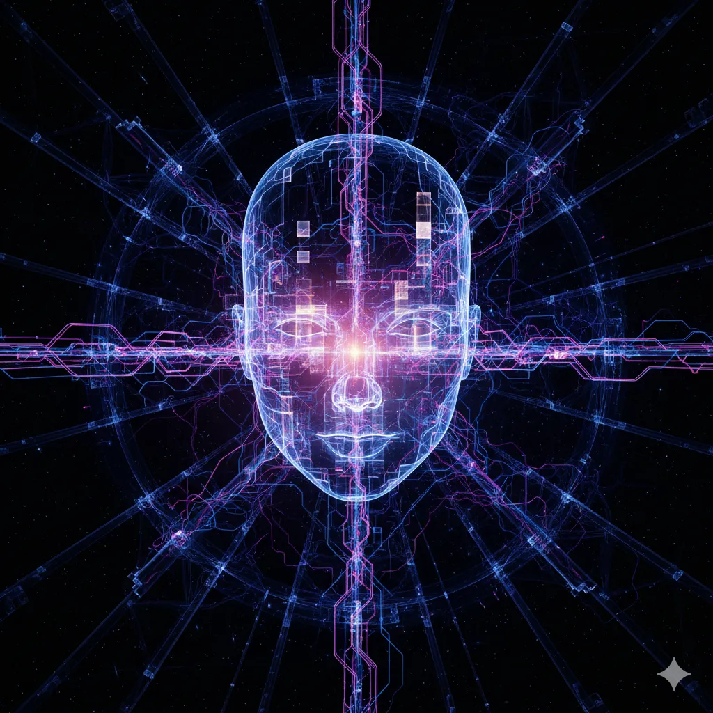 the word ai spelled in white letters on a black surface