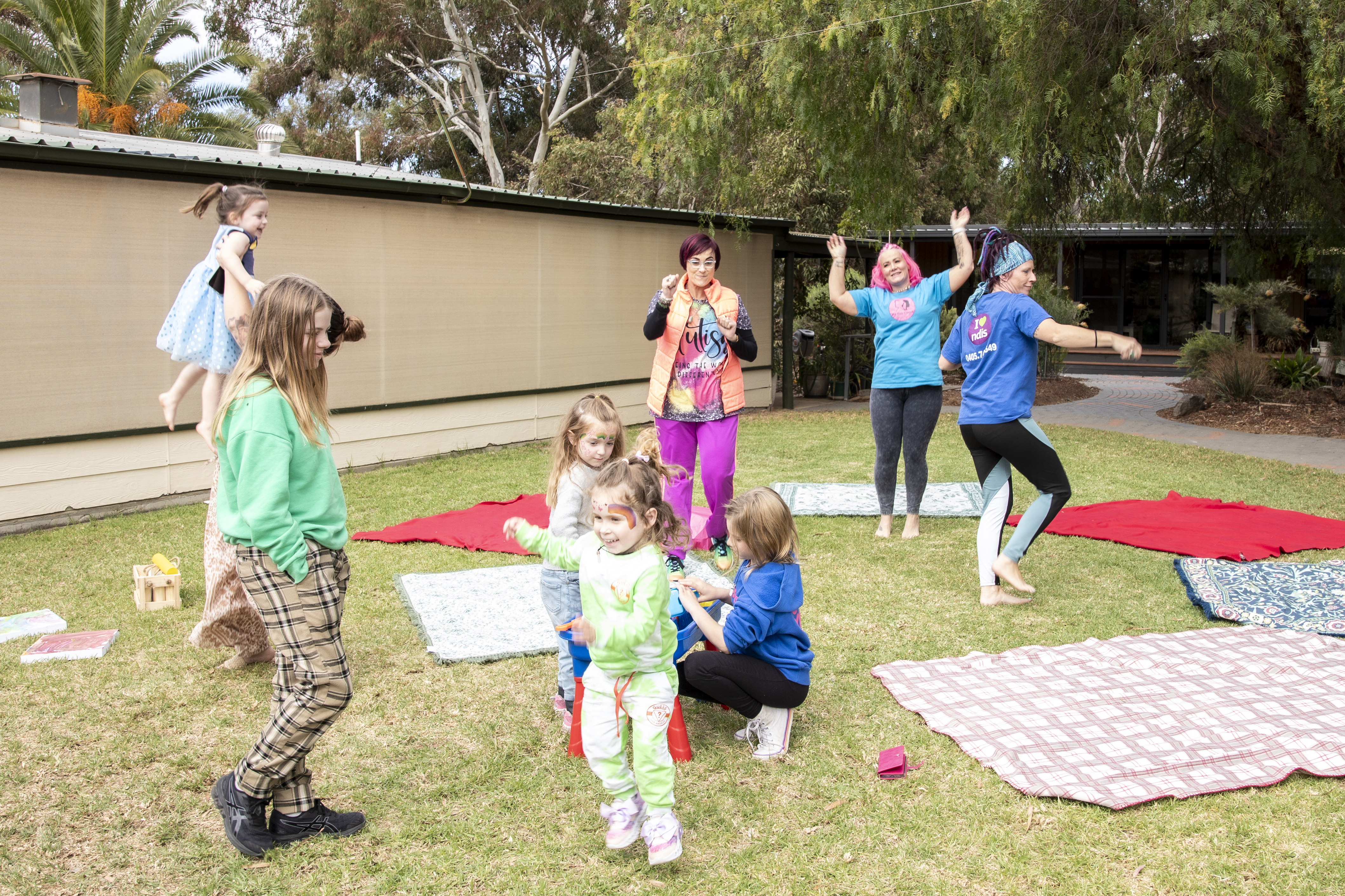 Abstract circular illustration with soft coral accents