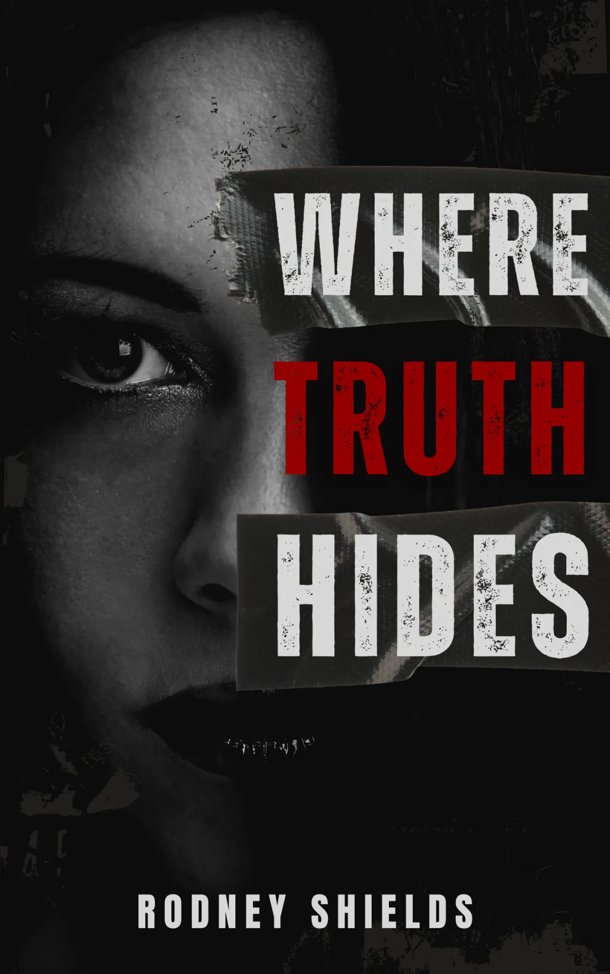 Close product shot of Razor Edge cover with textured finish: dramatic lighting, tight crop to show typography and cover artwork, photographic product shot on white background for editorial clarity.