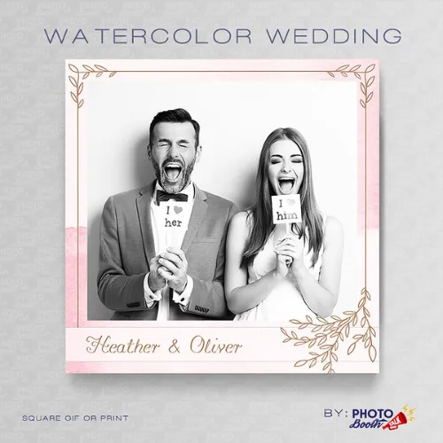 water color photo booth design