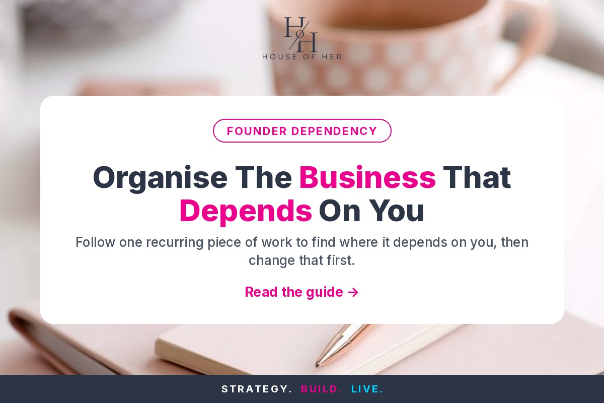 How to organise a business that still depends on you — House of Her