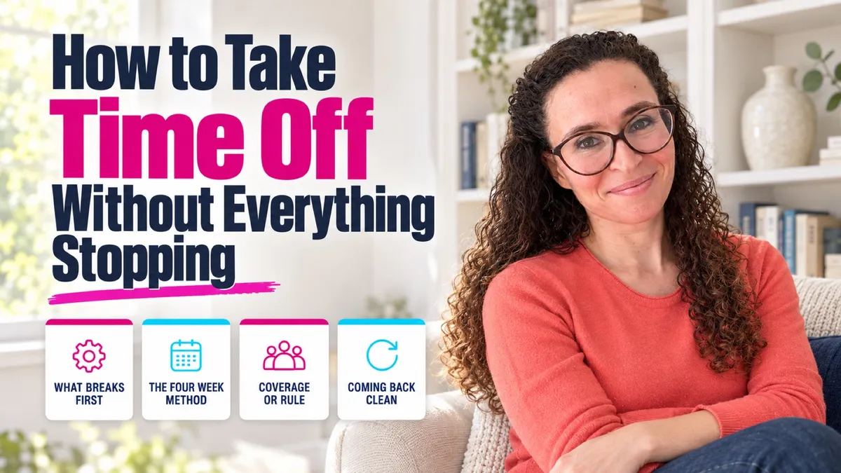 How to Take Time Off as a Business Owner Without Everything Stopping