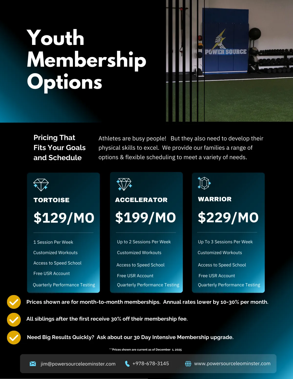 Youth Membership Info
