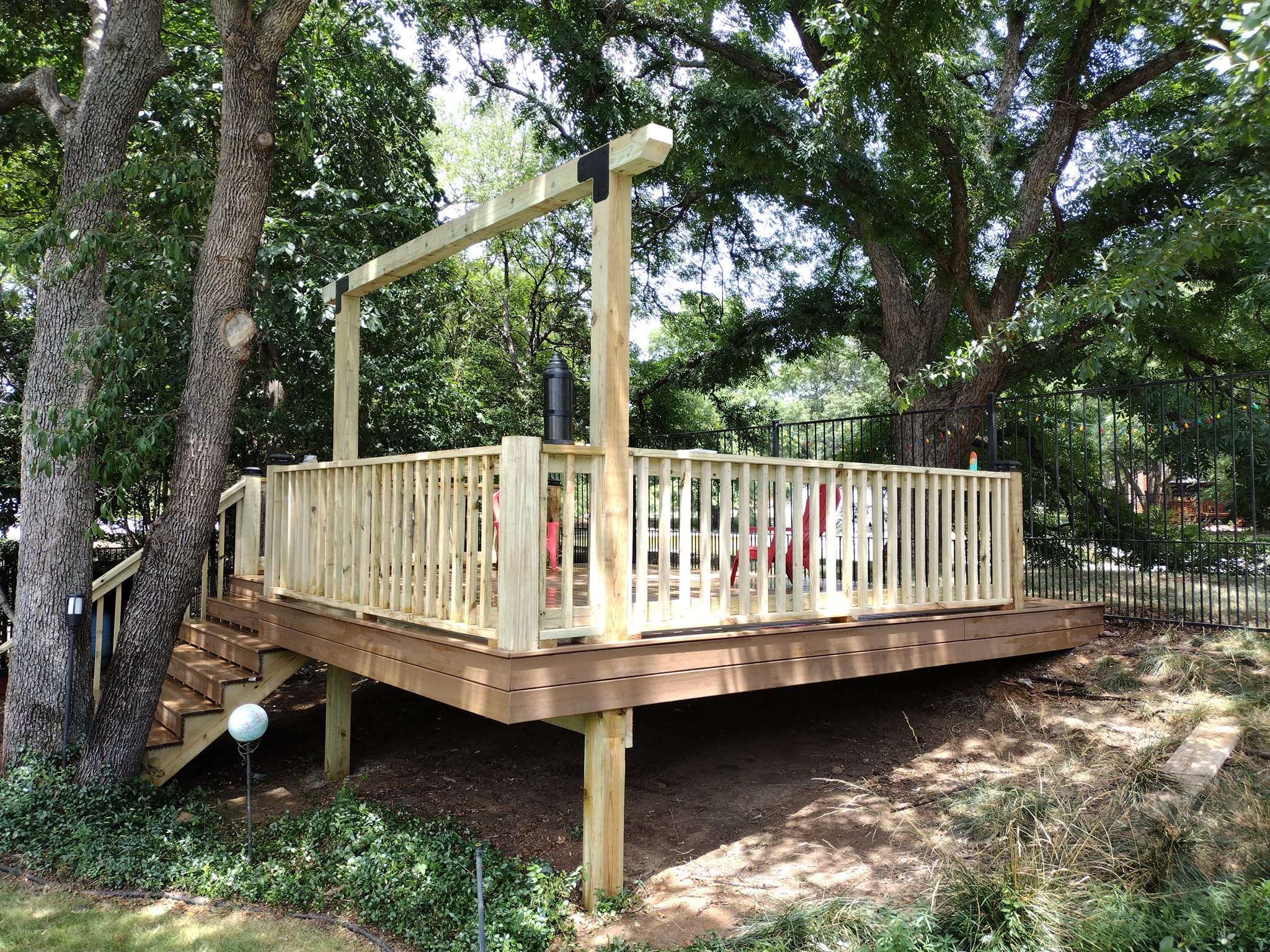 Custom Wood Deck Building Denton