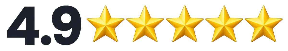 4.9 Stars out of 5 for an average guest rating.