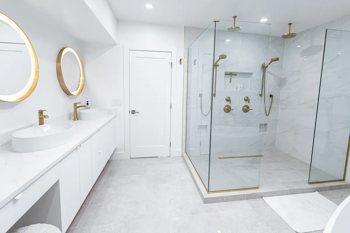 Tucson bathroom remodel – modern walk-in shower