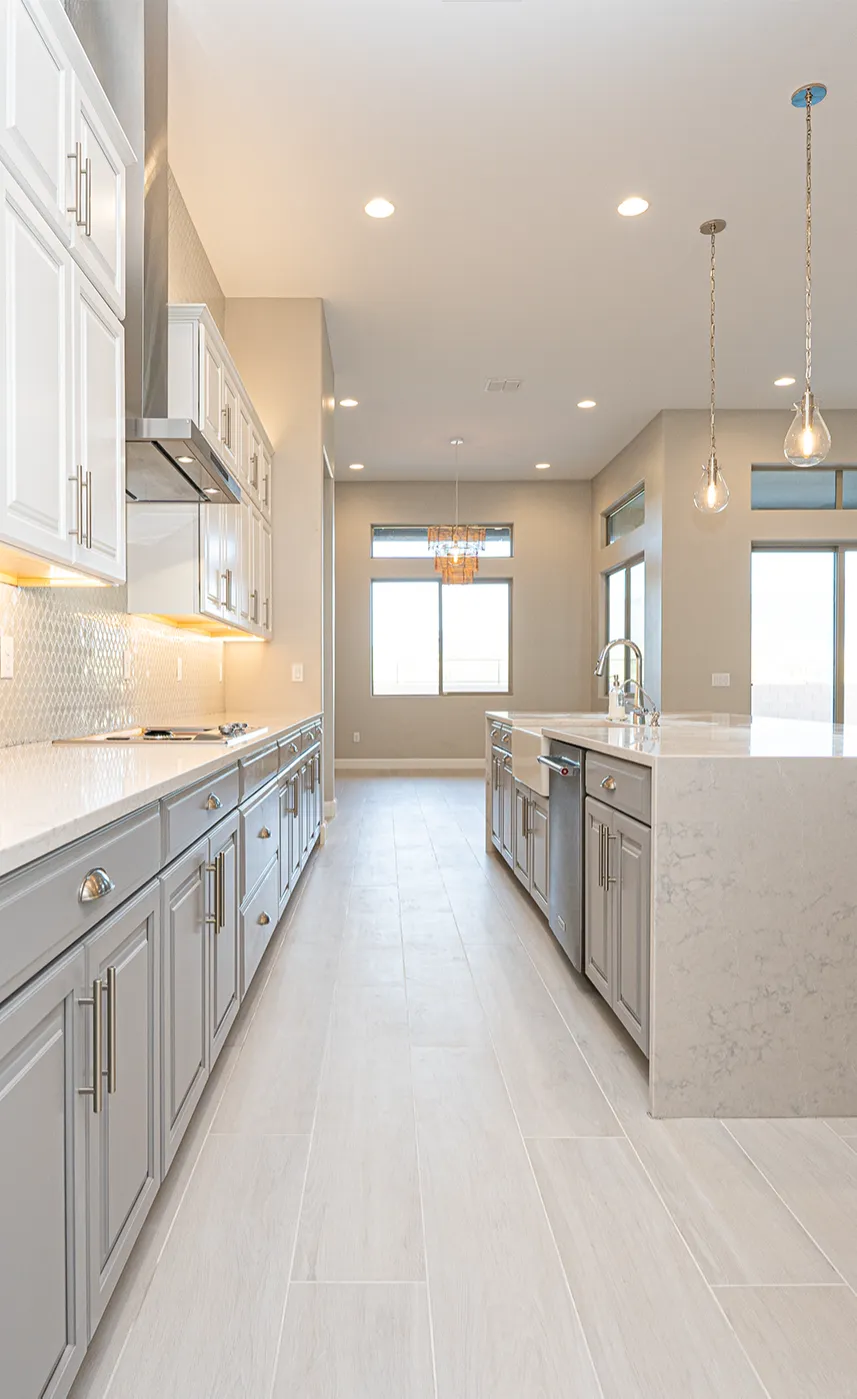 Kitchen remodeling project with quartz countertops in Lakewood CO