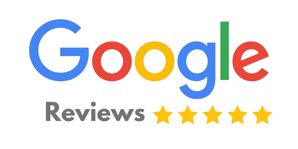 Google badge with 5-star reviews