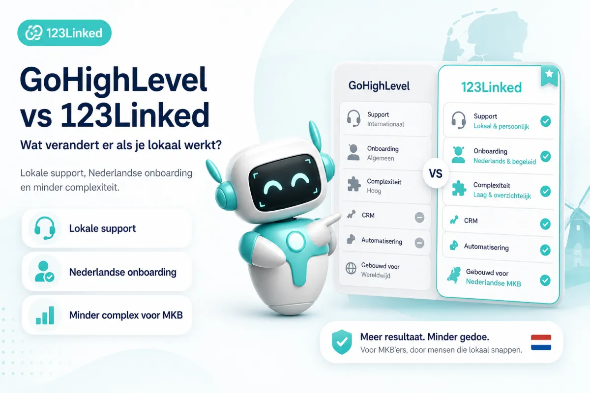 GoHighLevel vs 123Linked: wat verandert er als je lokaal werkt?